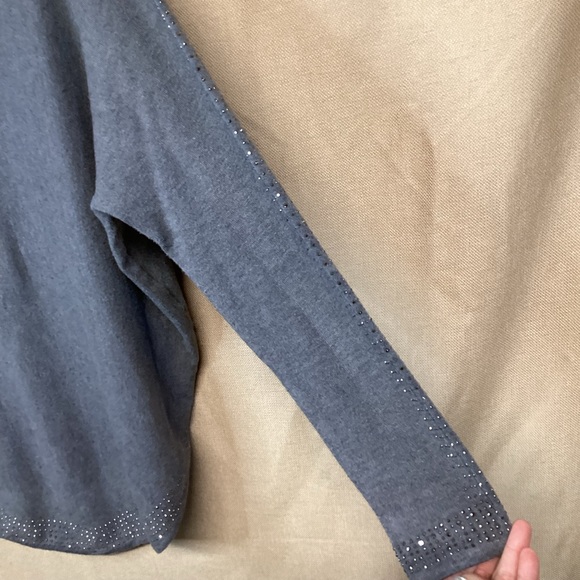 Oliver Studded Embellished Long Sleeve Sweater Sz M - Picture 2 of 7